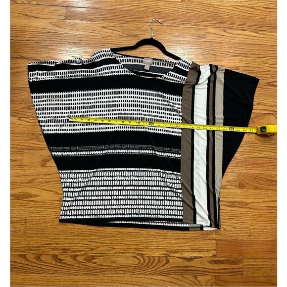 Chico’s Women’s Color Block Tunic Blouse Elegant Casual Formal Top. Size 3, XL. - Picture 4 of 9